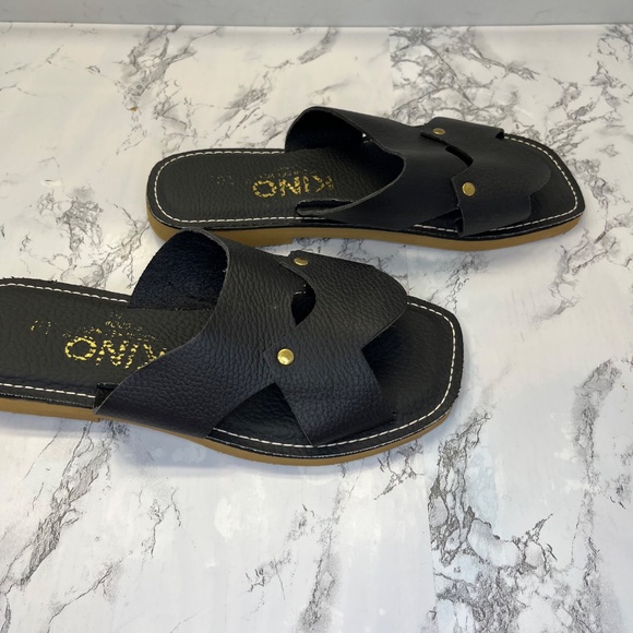 Kino Sandals Mens Chancleta Brown Size 9 New NWOT RUNS SMALL - Picture 5 of 6